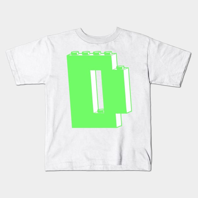 THE LETTER D, Customize My Minifig Kids T-Shirt by ChilleeW